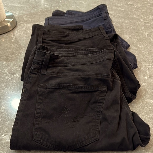 AG barely worn brushed pants.  Bundle of 4 pair!! Great fit.   36x 32 - Picture 1 of 3